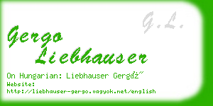 gergo liebhauser business card